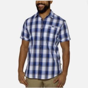 Men's Plaid Short Sleeve Button Down Shirt